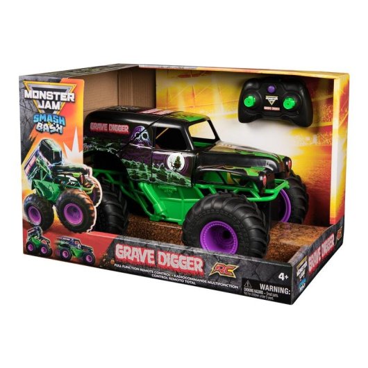 Camion Radiocomandato Monster Jam Grave Digger 1:15 Smash & Bash