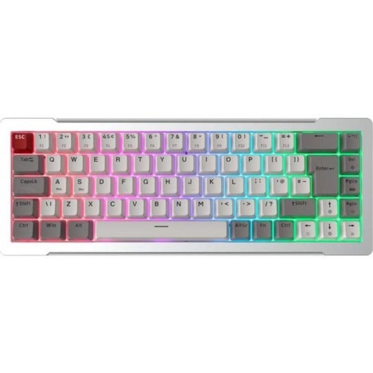 Teclado Raijintek MGA-68 magnético compacto 65 % con switches intercambiables y RGB