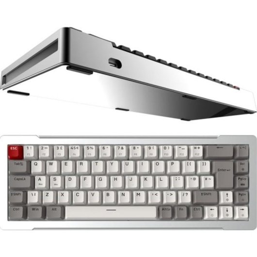 Teclado Raijintek MGA-68 magnético compacto 65 % con switches intercambiables y RGB