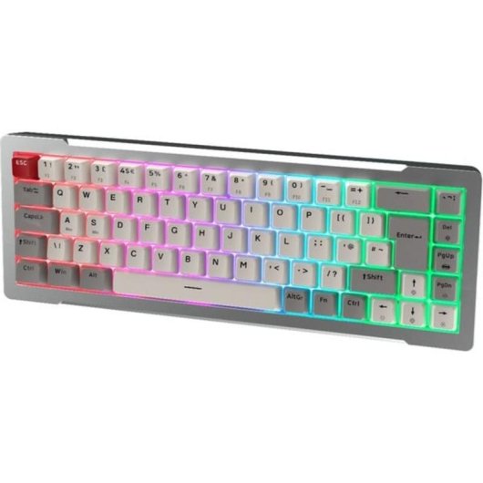 Teclado Raijintek MGA-68 magnético compacto 65 % con switches intercambiables y RGB