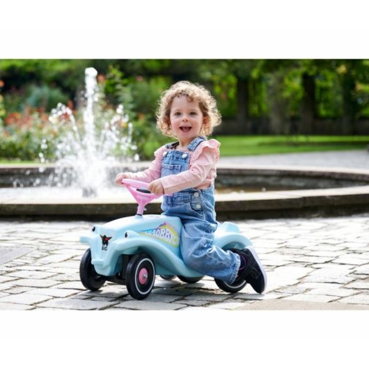 BIG Bobby Car Classic Unicornio Vehículo Infantil Rosa Turquesa 4 Ruedas 50 kg