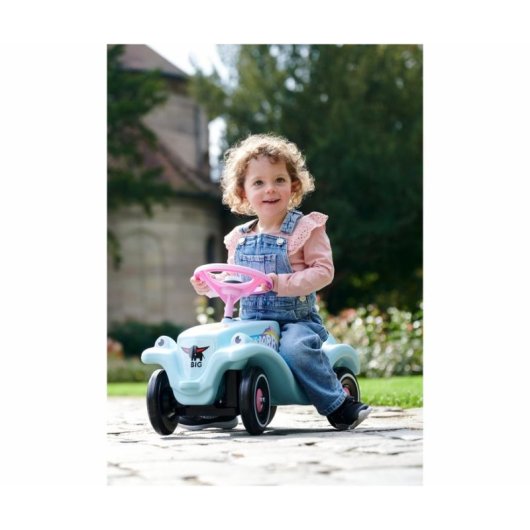 BIG Bobby Car Classic Unicornio Vehículo Infantil Rosa Turquesa 4 Ruedas 50 kg