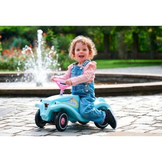 BIG Bobby Car Classic Unicornio Vehículo Infantil Rosa Turquesa 4 Ruedas 50 kg