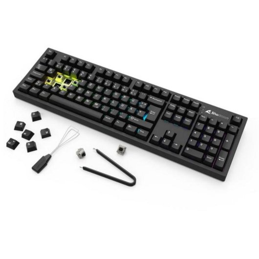 Tastatur Sharkoon OfficePal KB70W lineares mechanisches RGB kabellos