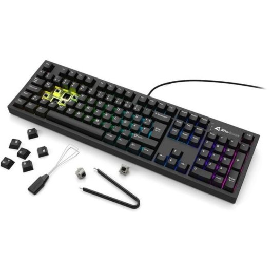 Tastatur Sharkoon OfficePal KB70W lineares mechanisches RGB kabellos