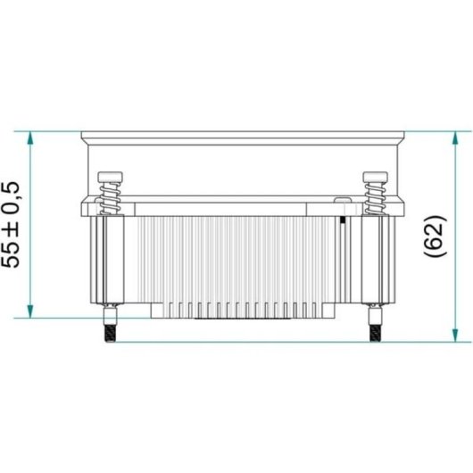 Refrigeração Ar EKL Socket 1700 95x55x95 mm 65 W PWM Top Blower
