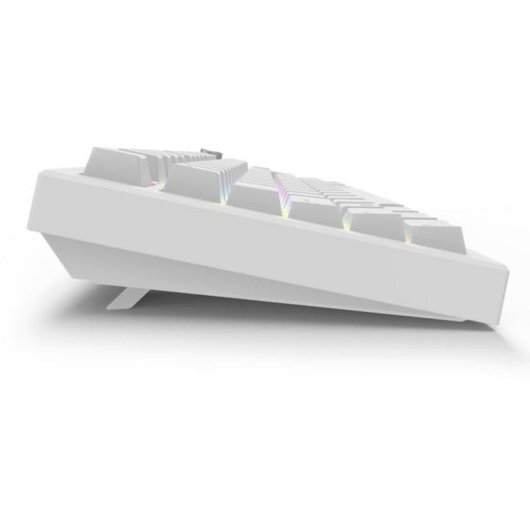 Teclado Sharkoon SKILLER SGK55W mecánico gaming blanco RGB inalámbrico y cable