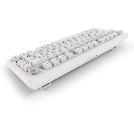 Teclado Sharkoon SKILLER SGK55W mecánico gaming blanco RGB inalámbrico y cable