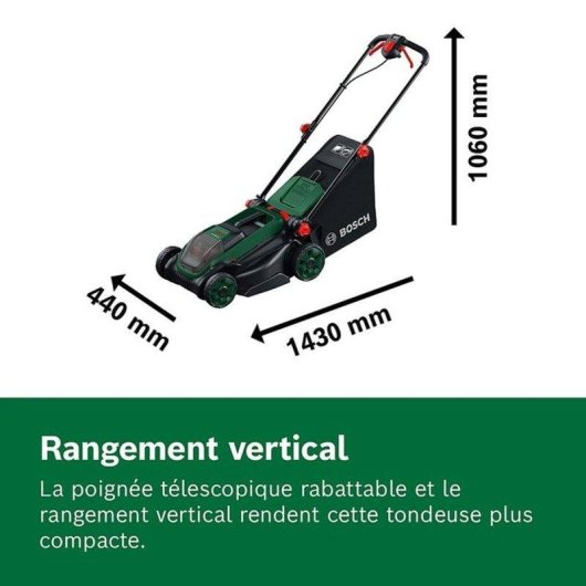 Cortacésped Bosch ROTAK18V2-38 18V con Kit 2x4,0 Ah