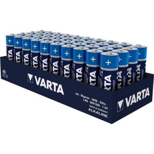 Varta Longlife Power AA Alkaline Batterie - 40er Pack