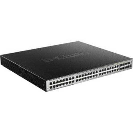 Interruptor de red D-Link DGS-3630 48 puertos Gigabit PoE+ 370W capa 3 apilable