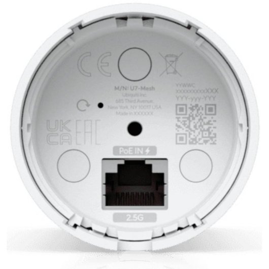 Punto de acceso Ubiquiti U7 Mesh WiFi 7 PoE Malla 2,5 GbE