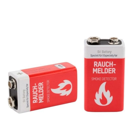 Akku 9V Alkaline Ansmann 2-für-Rauchmelder Wiederaufladbar