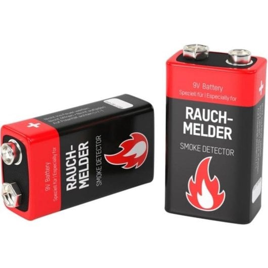 Akku 9V Alkaline Ansmann 2-für-Rauchmelder Wiederaufladbar