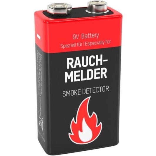 Akku 9V Alkaline Ansmann 2-für-Rauchmelder Wiederaufladbar
