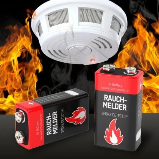 Akku 9V Alkaline Ansmann 2-für-Rauchmelder Wiederaufladbar