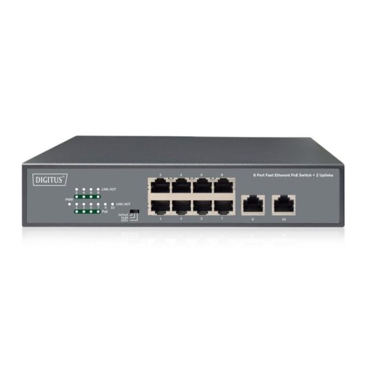 PoE Switch Digitus DN-95323-1 8 Fast Ethernet Ports