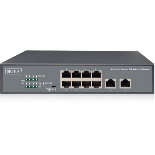 PoE Switch Digitus DN-95323-1 8 Fast Ethernet Ports