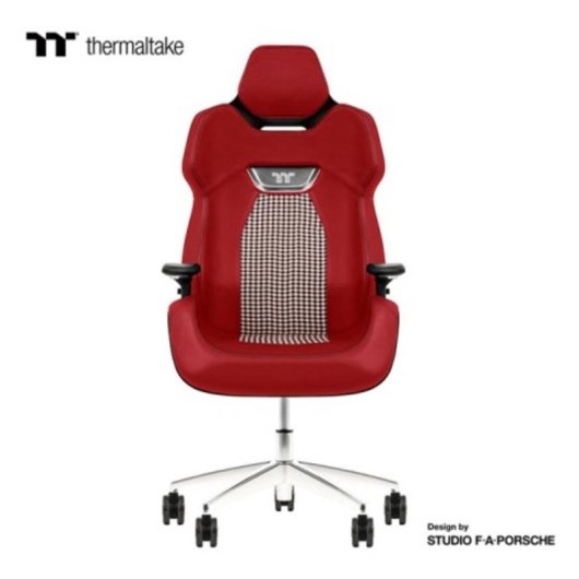 Chaise Gaming Thermaltake ARGENT E700 Cuir Aluminium Rouge