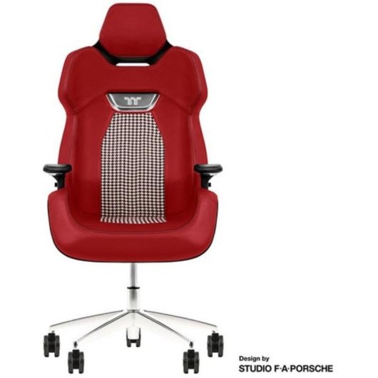 Chaise Gaming Thermaltake ARGENT E700 Cuir Aluminium Rouge