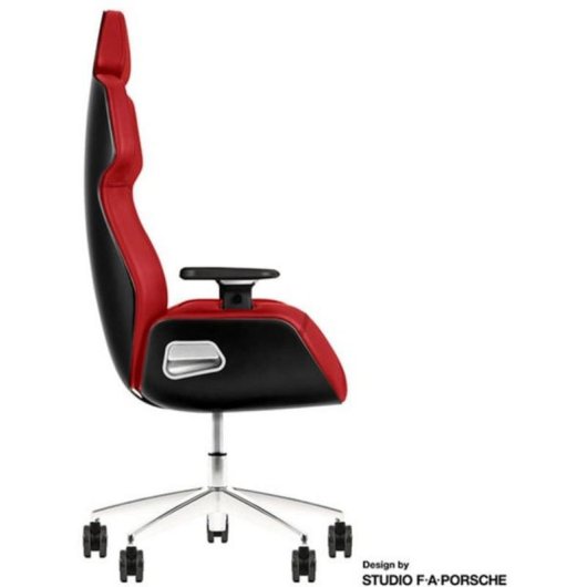 Chaise Gaming Thermaltake ARGENT E700 Cuir Aluminium Rouge