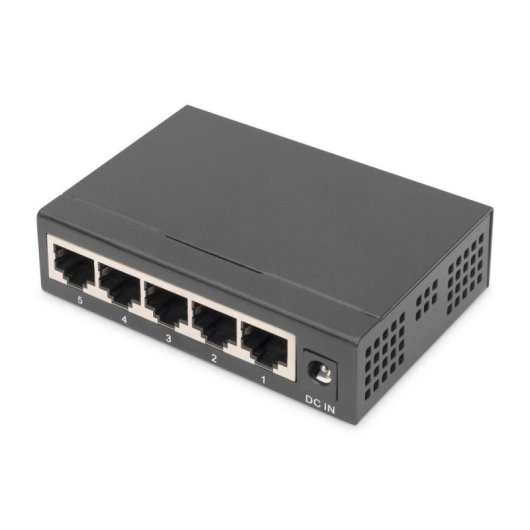 Switch Gigabit Digitus DN-80202 5 porte scheda metallica