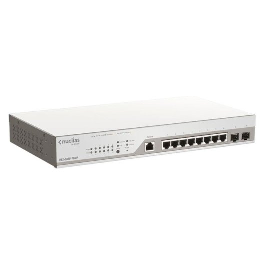 D-Link DBS-2000-10MP/E Managed Switch L2 Gigabit PoE+ 8 RJ-45 Ports und 2 SFP