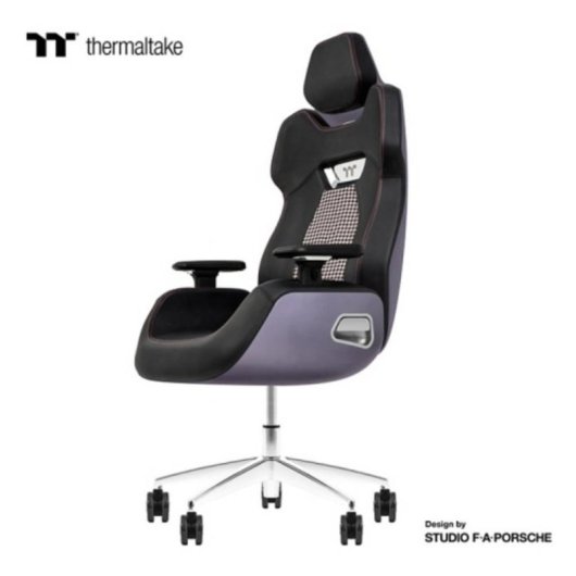 Silla gaming Thermaltake ARGENT E700 Cuero Negro/Plata