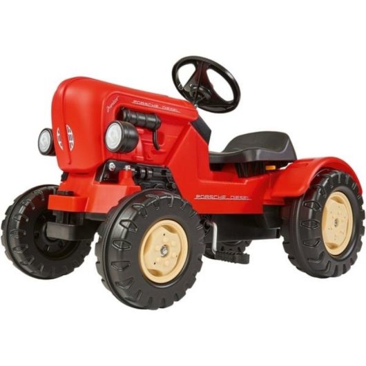 Correpasillos con forma de tractor BIG Porsche Diesel Junior negro/rojo 3-6 años