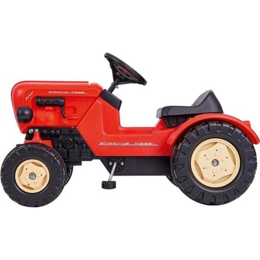 Correpasillos con forma de tractor BIG Porsche Diesel Junior negro/rojo 3-6 años