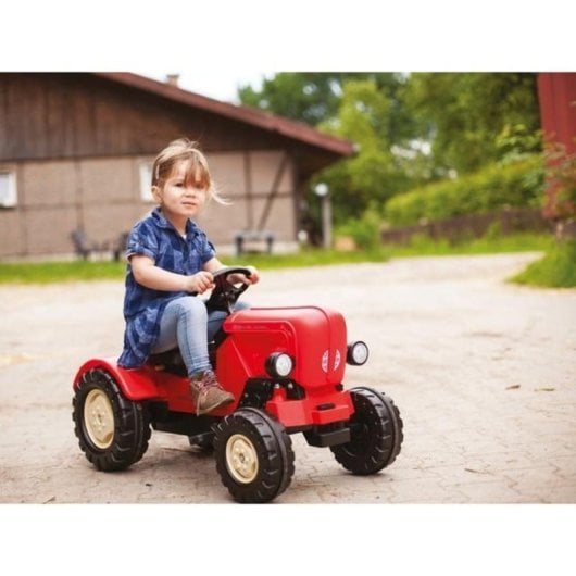 Correpasillos con forma de tractor BIG Porsche Diesel Junior negro/rojo 3-6 años