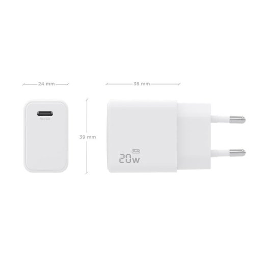 Cargador Aisens GaN USB-C 20W PD3.0 Blanco