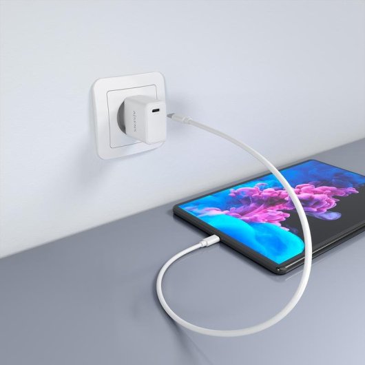 Cargador Aisens GaN USB-C 20W PD3.0 Blanco