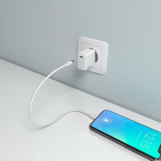 Cargador Aisens GaN USB-C 20W PD3.0 Blanco