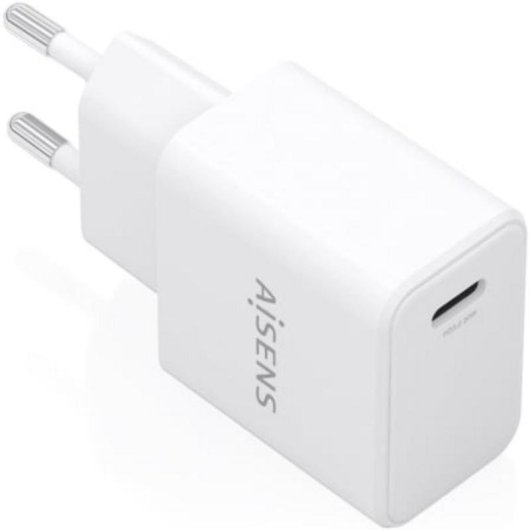 Cargador Aisens GaN USB-C 20W PD3.0 Blanco