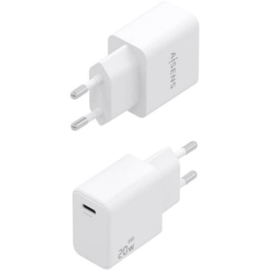 Cargador Aisens GaN USB-C 20W PD3.0 Blanco