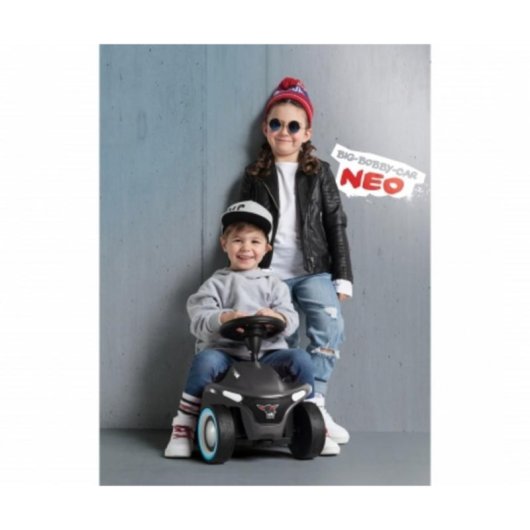 BIG Andas Infantil Forma de Carro 4 Rodas Preto