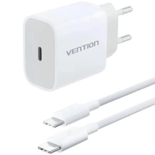 Cargador de pared Vention 20W USB-C PD con cable de 1m