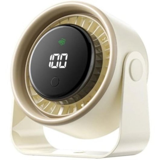 Mini Ventilador Vention PBJN0 10W 3 Velocidades Batería 3000mAh USB Tipo C Display Digital