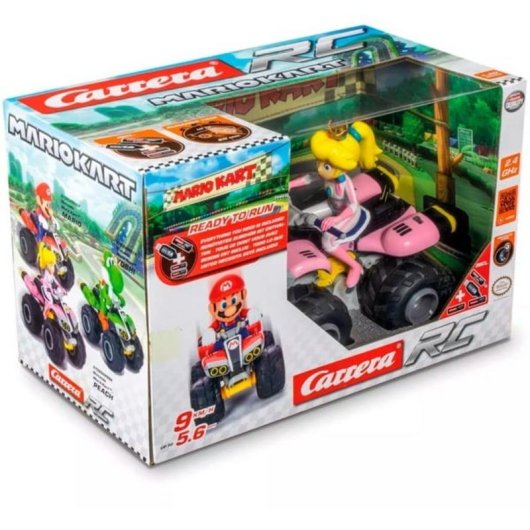Quad Carrera Mario Kart Peach Radio Control 9 km/h Escala 1:20