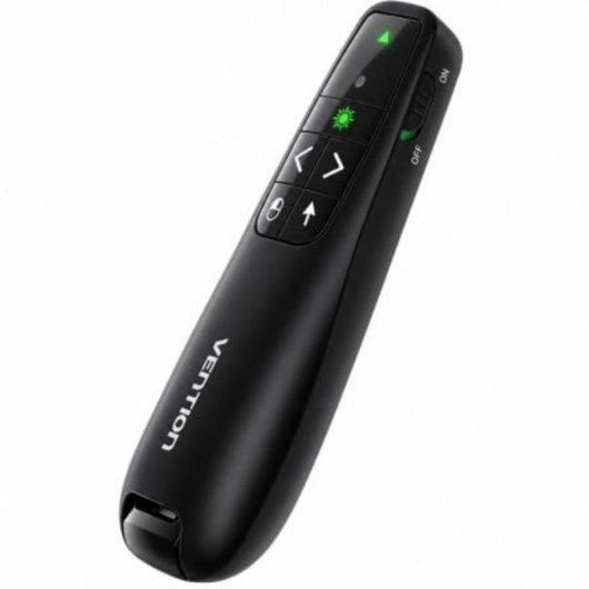 Presentador Inalámbrico Vention KQPB0-GL Air Mouse Láser Verde USB-C