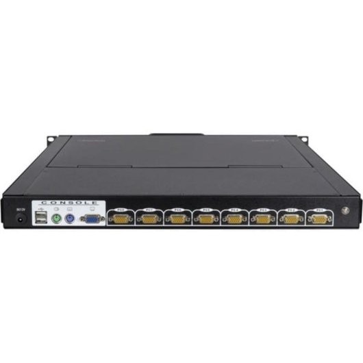 Console de rack KVM Inter-Tech KVM-1708 17" 1280x1024 8 postes USB PS/2