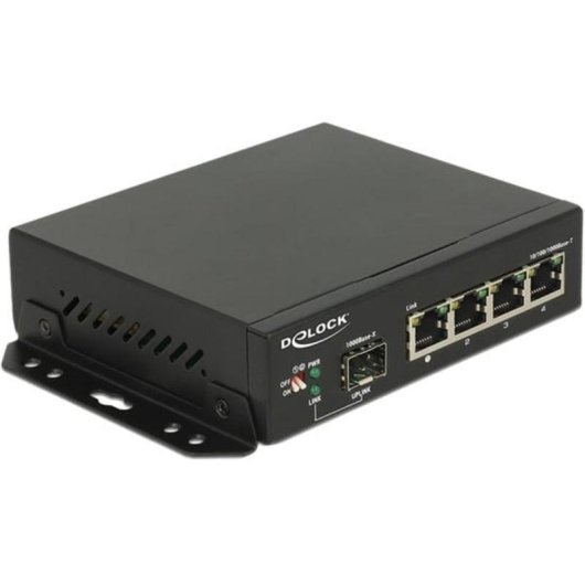 Comutador Ethernet Gigabit Delock 87704 4 Ports RJ-45 SFP