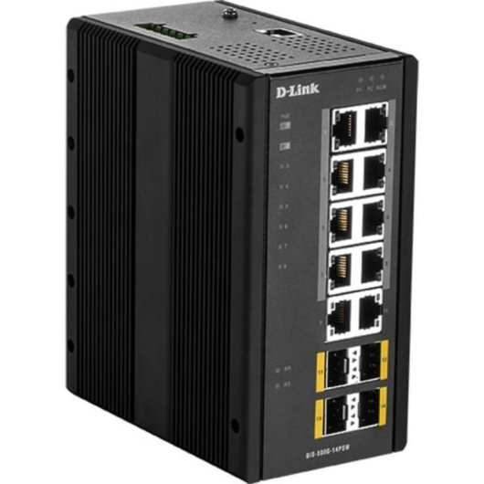 Conmutador Industrial D-Link DIS-300G-14PSW Gestionado L2 PoE+ 10 Gigabit