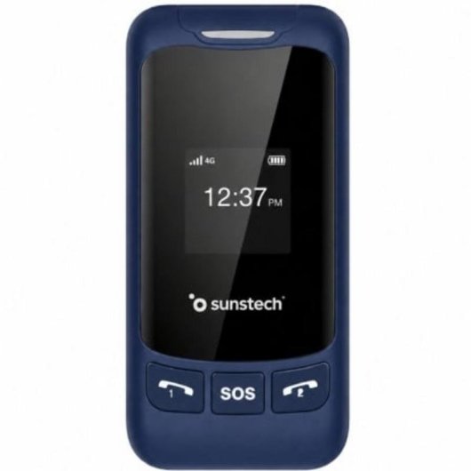 Sunstech CELT26 4G 2,8" Double Écran Bouton SOS Bleu