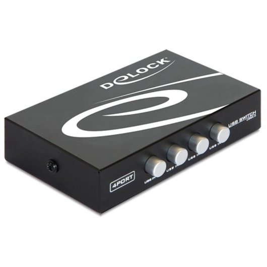 DeLOCK USB Switch 4-Port USB 2.0 Kabelgebunden