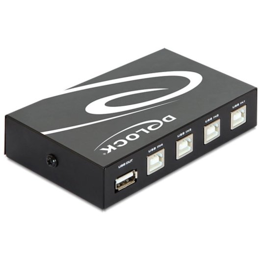 DeLOCK USB Switch 4-Port USB 2.0 Kabelgebunden