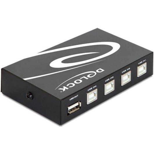 DeLOCK USB Switch 4-Port USB 2.0 Kabelgebunden