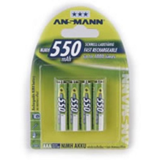 Pile Rechargeable AAA Ansmann Blister 4x 550 mAh NiMH 1,2 V
