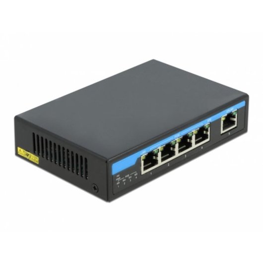 Gigabit Ethernet Switch DeLOCK 4 PoE+ Ports 1 Uplink